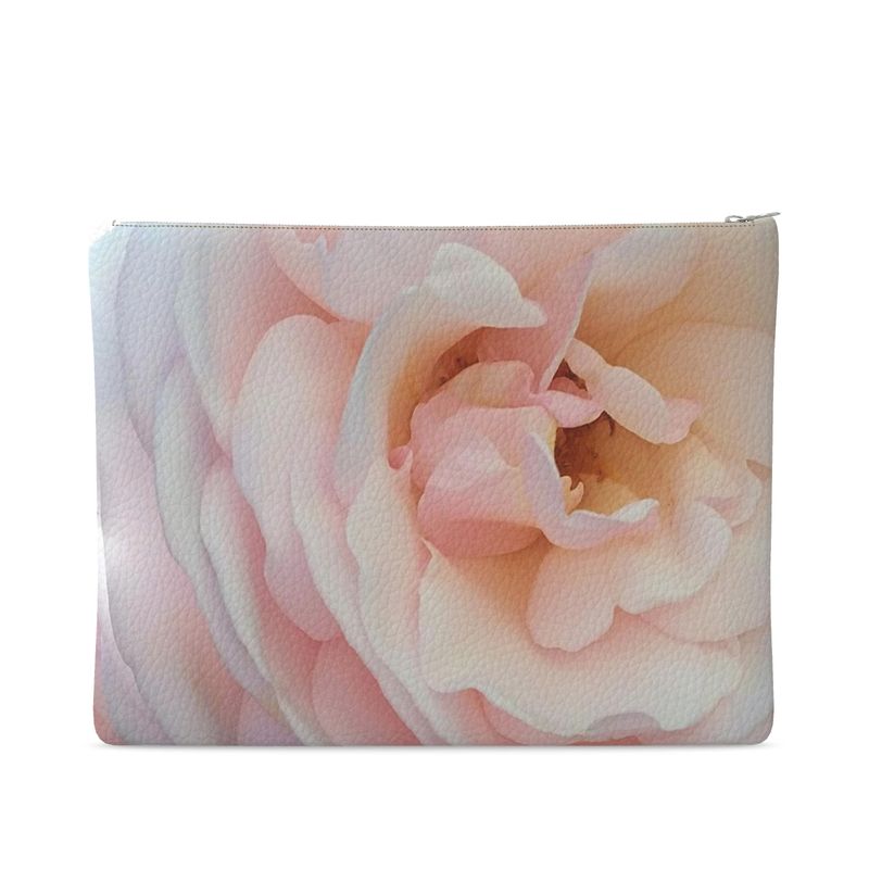 Petals Leather Clutch Bag