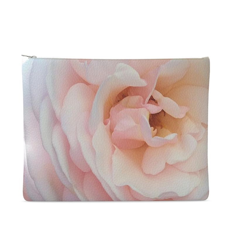 Petals Leather Clutch Bag